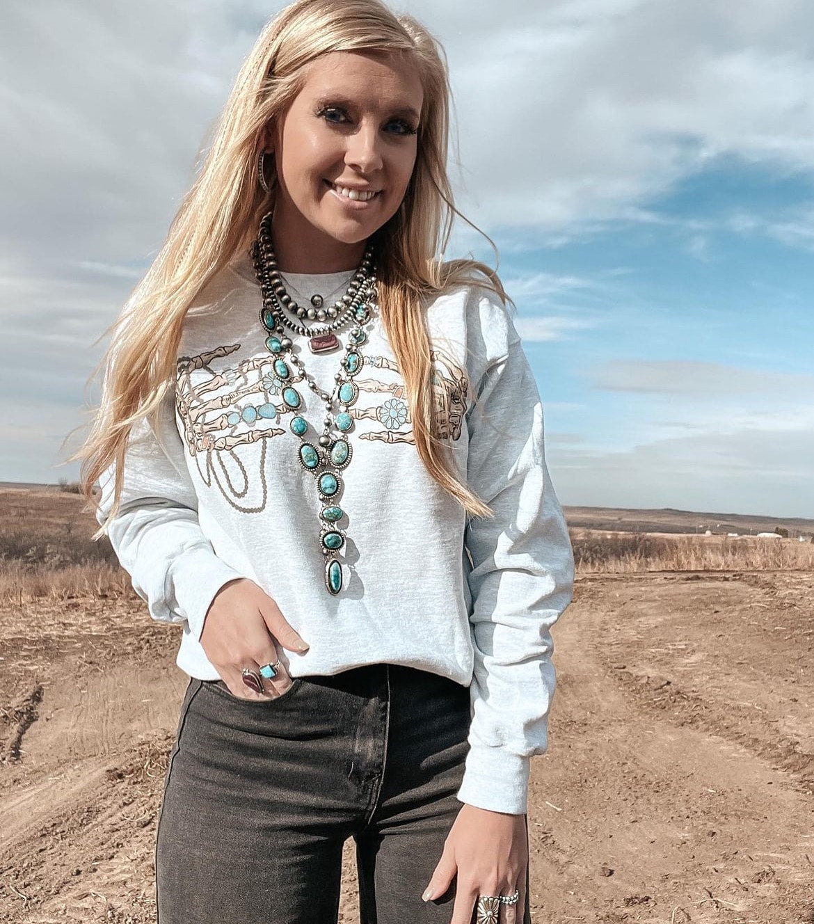 Turquoise sweatshirt sale